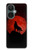 S2955 Wolf Howling Red Moon Hülle Schutzhülle Taschen für OnePlus Nord CE 3 Lite, Nord N30 5G