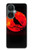 S3328 Crow Red Moon Hülle Schutzhülle Taschen für OnePlus Nord CE 3 Lite, Nord N30 5G