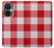 S3535 Red Gingham Hülle Schutzhülle Taschen für OnePlus Nord CE 3 Lite, Nord N30 5G