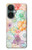 S3705 Pastel Floral Flower Hülle Schutzhülle Taschen für OnePlus Nord CE 3 Lite, Nord N30 5G