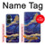 S3906 Navy Blue Purple Marble Hülle Schutzhülle Taschen für OnePlus Nord CE 3 Lite, Nord N30 5G