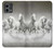 S0933 White Horses Hülle Schutzhülle Taschen für Motorola Moto G Stylus 5G (2023)