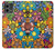 S3281 Colorful Hippie Flowers Pattern Hülle Schutzhülle Taschen für Motorola Moto G Stylus 5G (2023)