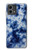 S3439 Fabric Indigo Tie Dye Hülle Schutzhülle Taschen für Motorola Moto G Stylus 5G (2023)