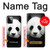 S1072 Panda Bear Hülle Schutzhülle Taschen für Motorola Moto G Power (2023) 5G