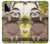 S3138 Cute Baby Sloth Paint Hülle Schutzhülle Taschen für Motorola Moto G Power (2023) 5G