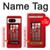 S0058 British Red Telephone Box Hülle Schutzhülle Taschen für Google Pixel 8