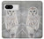S1566 Snowy Owl White Owl Hülle Schutzhülle Taschen für Google Pixel 8