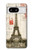 S2108 Eiffel Tower Paris Postcard Hülle Schutzhülle Taschen für Google Pixel 8
