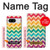 S2362 Rainbow Colorful Shavron Zig Zag Pattern Hülle Schutzhülle Taschen für Google Pixel 8