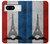 S2859 Vintage France Flag Eiffel Tower Hülle Schutzhülle Taschen für Google Pixel 8