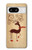 S3081 Wooden Raindeer Graphic Printed Hülle Schutzhülle Taschen für Google Pixel 8