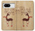 S3081 Wooden Raindeer Graphic Printed Hülle Schutzhülle Taschen für Google Pixel 8