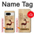 S3081 Wooden Raindeer Graphic Printed Hülle Schutzhülle Taschen für Google Pixel 8