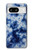 S3439 Fabric Indigo Tie Dye Hülle Schutzhülle Taschen für Google Pixel 8