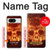 S3881 Fire Skull Hülle Schutzhülle Taschen für Google Pixel 8