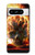 S0863 Hell Fire Skull Hülle Schutzhülle Taschen für Google Pixel 8 pro