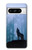 S0935 Wolf Howling in Forest Hülle Schutzhülle Taschen für Google Pixel 8 pro