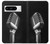 S1672 Retro Microphone Jazz Music Hülle Schutzhülle Taschen für Google Pixel 8 pro
