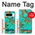 S2688 Aqua Copper Turquoise Gemstone Graphic Hülle Schutzhülle Taschen für Google Pixel 8 pro