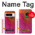 S3201 Pink Peacock Feather Hülle Schutzhülle Taschen für Google Pixel 8 pro