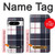 S3452 Plaid Fabric Pattern Hülle Schutzhülle Taschen für Google Pixel 8 pro