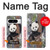 S3793 Cute Baby Panda Snow Painting Hülle Schutzhülle Taschen für Google Pixel 8 pro