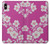 S3924 Cherry Blossom Pink Background Hülle Schutzhülle Taschen für iPhone XS Max
