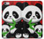 S3929 Cute Panda Eating Bamboo Hülle Schutzhülle Taschen für iPhone 6 6S