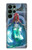 S3912 Cute Little Mermaid Aqua Spa Hülle Schutzhülle Taschen für Samsung Galaxy S22 Ultra