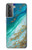 S3920 Abstract Ocean Blue Color Mixed Emerald Hülle Schutzhülle Taschen für Samsung Galaxy S21 Plus 5G, Galaxy S21+ 5G