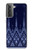 S3950 Textile Thai Blue Pattern Hülle Schutzhülle Taschen für Samsung Galaxy S21 Plus 5G, Galaxy S21+ 5G