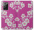 S3924 Cherry Blossom Pink Background Hülle Schutzhülle Taschen für Samsung Galaxy Note 20 Ultra, Ultra 5G