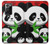 S3929 Cute Panda Eating Bamboo Hülle Schutzhülle Taschen für Samsung Galaxy Note 20 Ultra, Ultra 5G