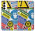 S3960 Safety Signs Sticker Collage Hülle Schutzhülle Taschen für Samsung Galaxy A14 5G