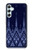 S3950 Textile Thai Blue Pattern Hülle Schutzhülle Taschen für Samsung Galaxy A34 5G