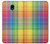 S3942 LGBTQ Rainbow Plaid Tartan Hülle Schutzhülle Taschen für Samsung Galaxy J3 (2018), J3 Star, J3 V 3rd Gen, J3 Orbit, J3 Achieve, Express Prime 3, Amp Prime 3