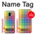 S3942 LGBTQ Rainbow Plaid Tartan Hülle Schutzhülle Taschen für Samsung Galaxy J6 (2018)