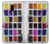 S3956 Watercolor Palette Box Graphic Hülle Schutzhülle Taschen für Samsung Galaxy J6 (2018)
