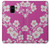 S3924 Cherry Blossom Pink Background Hülle Schutzhülle Taschen für Samsung Galaxy A8 (2018)