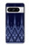 S3950 Textile Thai Blue Pattern Hülle Schutzhülle Taschen für Google Pixel 8 pro