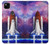 S3913 Colorful Nebula Space Shuttle Hülle Schutzhülle Taschen für Google Pixel 4a