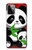 S3929 Cute Panda Eating Bamboo Hülle Schutzhülle Taschen für Motorola Moto G Power (2023) 5G