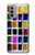 S3956 Watercolor Palette Box Graphic Hülle Schutzhülle Taschen für Motorola Moto G51 5G