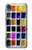 S3956 Watercolor Palette Box Graphic Hülle Schutzhülle Taschen für Motorola Moto E6, Moto E (6th Gen)
