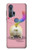 S3923 Cat Bottom Rainbow Tail Hülle Schutzhülle Taschen für Motorola Edge+