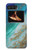 S3920 Abstract Ocean Blue Color Mixed Emerald Hülle Schutzhülle Taschen für Motorola Moto Razr 2022