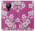 S3924 Cherry Blossom Pink Background Hülle Schutzhülle Taschen für Nokia 5.3