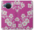 S3924 Cherry Blossom Pink Background Hülle Schutzhülle Taschen für Nokia X20