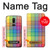 S3942 LGBTQ Rainbow Plaid Tartan Hülle Schutzhülle Taschen für OnePlus 6